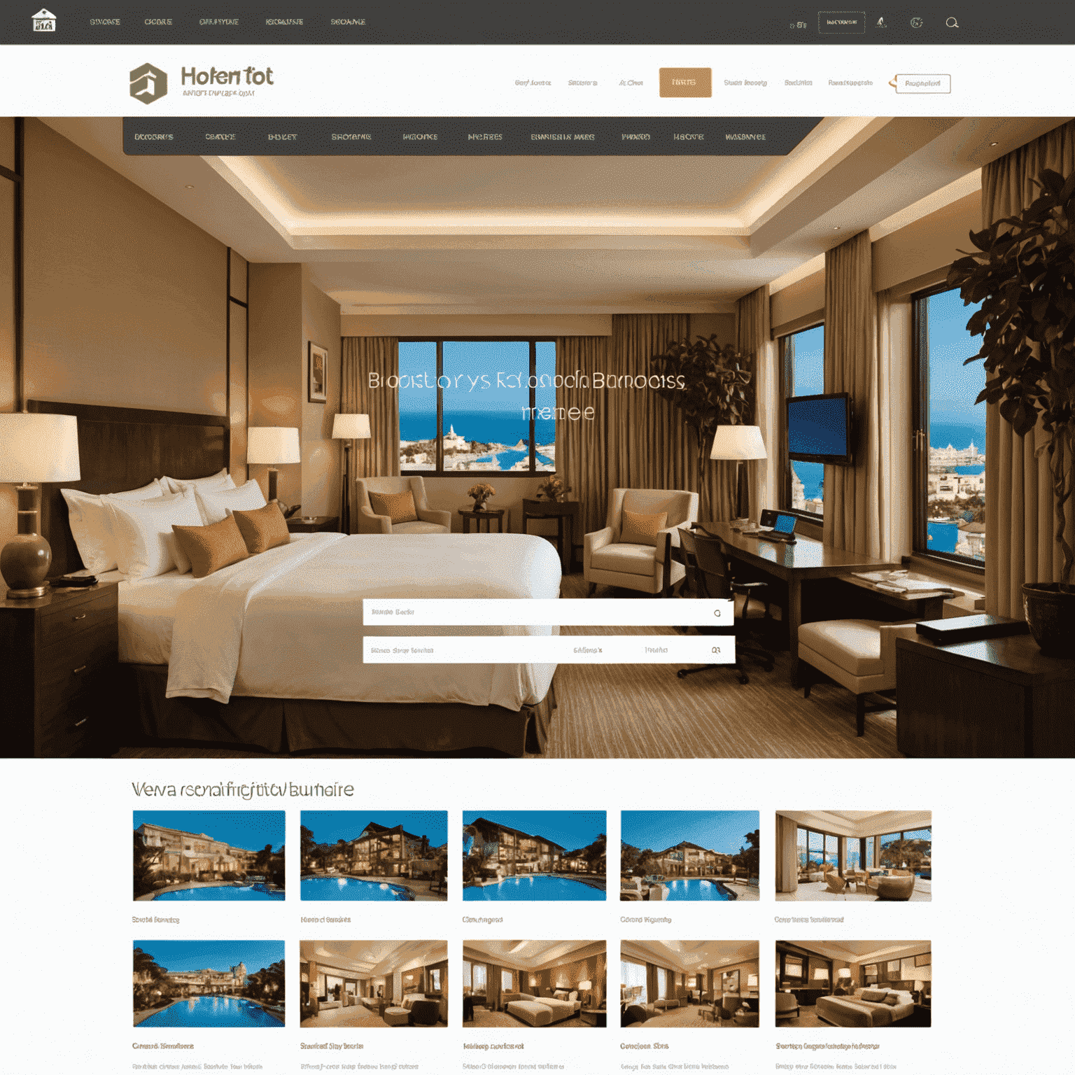 Immagine di un'interfaccia di Booking Engine personalizzabile integrata in un sito web di hotel